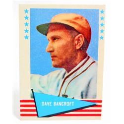 1961 FLEER DAVE BANCROFT #1 BASEBALL CARD