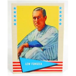 1961 FLEER LEW FONSECA #27 BASEBALL CARD