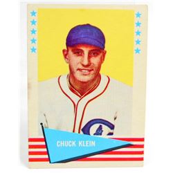 1961 FLEER CHUCK KLEIN #51 BASEBALL CARD