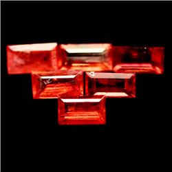 LOT OF 3.05 CTS OF ORANGE AFRICAN SAPPHIRES