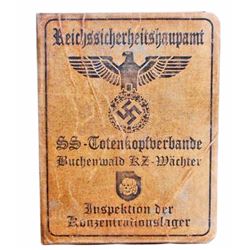 GERMAN NAZI WAFFEN SS BUCHENWALD SOLDIER IDENTIFICATION BOOKLET