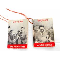 LOT OF 2 GERMAN NAZI DICTATOR ADOLF HITLER PROPAGANDA BOOKLETS