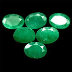 LOT OF 9.23 CTS OF GREEN ZAMBIAN EMERALDS