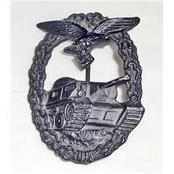 GERMAN NAZI LUFTWAFFE TANK ASSAULT BADGE