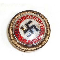GERMAN NAZI NSDAP GOLDEN PARTY BADGE