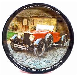 VINTAGE QUALITY TIRES ADVERTISING BEER TRAY