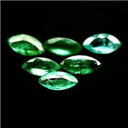 LOT OF 8.56 CTS OF GREEN ZAMBIAN EMERALDS