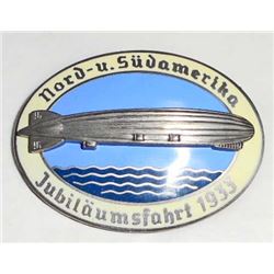GERMAN NAZI GRAF ZEPPELIN SUDAMERIKA AIR SHIP BADGE