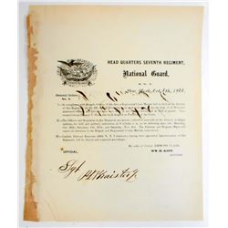 1866 SEVENTH REGIMENT GENERAL ORDERS NO.8