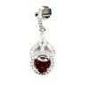 Image 1 : STERLING SILVER GARNET PENDANT