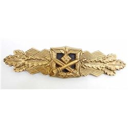 GERMAN NAZI ARMY CLOSE COMBAT CLASP IN GOLD