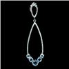 Image 1 : STERLING SILVER BLUE TOPAZ PENDANT