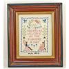 Image 1 : 1963 CROSS STITCH SAMPLER - FRAMED