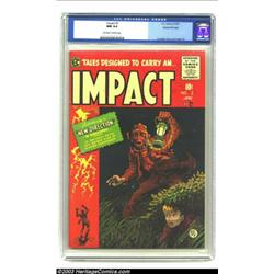 Impact #2 Gaines File pedigree 5/12 (EC, 1955) CGC NM 9.4 Off-white to white pages....