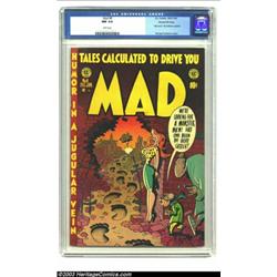 Mad #8 Gaines File pedigree 4/12 (EC, 1953) CGC NM 9.4 White pages. More madness from the morons...