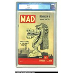 Mad #11 Gaines File pedigree 4/12 (EC, 1954) CGC NM 9.4 White pages. Basil Wolverton fits right i...