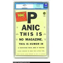 Panic #8 Gaines File pedigree 4/12 (EC, 1955) CGC NM/MT 9.8 White pages. While very similar to EC...