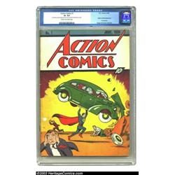 Action Comics #1 (DC, 1938) CGC GD+ 2.5 Cream to off-white pages. Here's the comic book that star...