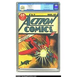 Action Comics #10 (DC, 1939) CGC FN+ 6.5 Off-white pages....