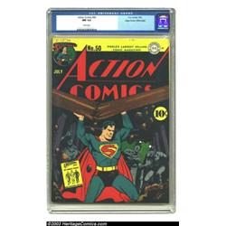 Action Comics #50 Mile High pedigree (DC, 1942) CGC NM 9.4 White pages....