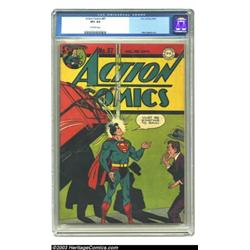 Action Comics #87 (DC, 1945) CGC VF+ 8.5 Off-white pages. This gorgeous book has the look of a pe...