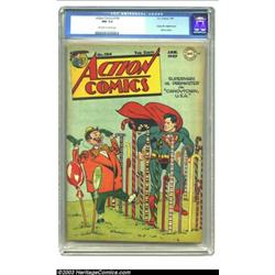 Action Comics #104 (DC, 1947) CGC NM 9.4 Off-white to white pages....