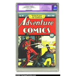 Adventure Comics #40 Mile High pedigree (DC, 1939) CGC Apparent NM- 9.2 Slight (A) Off-white to w...
