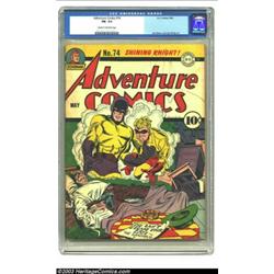 Adventure Comics #74 (DC, 1942) CGC FN- 5.5 Cream to off-white pages. Like Jack Kirby? You'll lov...