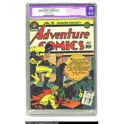 Adventure Comics #76 (DC, 1942) CGC Apparent FN/VF 7.0 Moderate (P) Off-white to white pages. Sim...