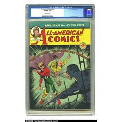 All-American Comics #65 (DC, 1945) CGC VF/NM 9.0 Off-white pages....