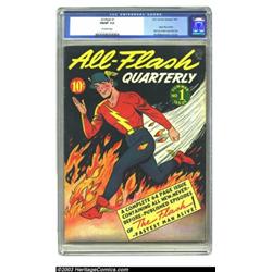 All-Flash #1 (DC, 1941) CGC FN/VF 7.0 Off-white pages. Here's a real gem of a Golden Age comic. T...