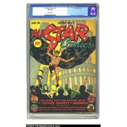 All Star Comics #10 (DC, 1942) CGC VF 8.0 Off-white pages....