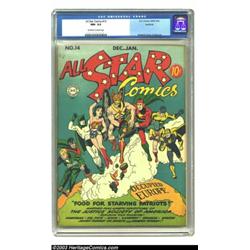 All Star Comics #14 Rockford pedigree (DC, 1942) CGC NM- 9.2 Off-white to white pages....