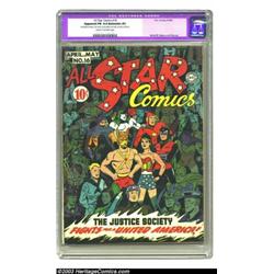 All Star Comics #16 (DC, 1943) CGC Apparent FN 6.0 Extensive (P) Cream to off-white pages. The Ju...