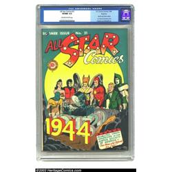 All Star Comics #21 Rockford pedigree (DC, 1944) CGC VF/NM 9.0 Off-white to white pages....