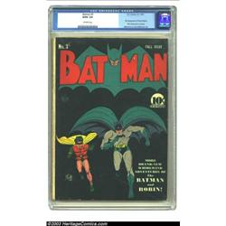 Batman #3 (DC, 1940) CGC GD/VG 3.0 Off-white pages. Now you may think, "<B>Batman...