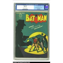 Batman #16 (DC, 1943) CGC VG+ 4.5 Off-white to white pages....