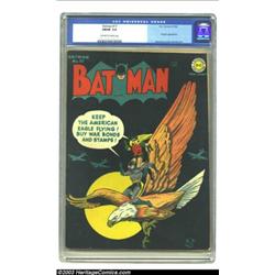 Batman #17 (DC, 1943) CGC FN/VF 7.0 Off-white to white pages....
