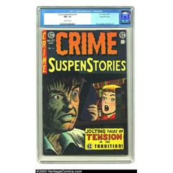 Crime SuspenStories #27 Gaines File pedigree 9/12 (EC, 1955) CGC NM- 9.2 Off-white pages....