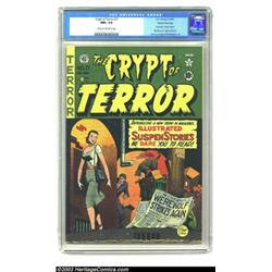 Crypt of Terror #17 Gaines File pedigree (EC, 1950) CGC NM+ 9.6 Cream to off-white pages. A lone...