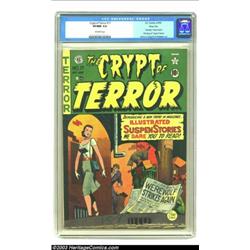Crypt of Terror #17 River City pedigree (EC, 1950) CGC VF/NM 9.0 Off-white pages. The first issue...
