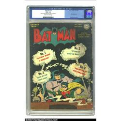 Batman Group (DC, 1943). This lot contains six comic books, mainly Golden Age<B> Batmans, two of...