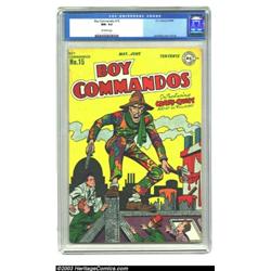 Boy Commandos #15 (DC, 1946) CGC NM- 9.2 Off-white pages....