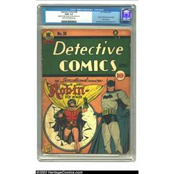 Detective Comics #38 (DC, 1940) CGC GD/VG 3.0 Light tan to off-white pages. One of the early Gold...