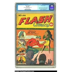 Flash Comics #1 (DC, 1940) CGC VG- 3.5 Off-white to white pages....