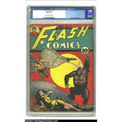 Flash Comics #11 (DC, 1940) CGC FN- 5.5 Cream to off-white pages....