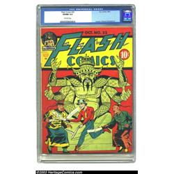 Flash Comics #22 (DC, 1941) CGC VF/NM 9.0 Off-white pages....