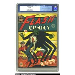 Flash Comics #24 (DC, 1941) CGC VF 8.0 Cream to off-white pages. The E.E. Hibbard cover is a rare...