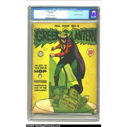 Green Lantern #8 (DC, 1943) CGC VG 4.0 Cream to off-white pages. Sheldons Mayer and Moldoff combi...