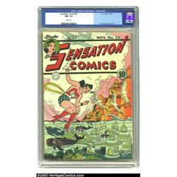 Sensation Comics #35 (DC, 1944) CGC NM- 9.2 White pages....
